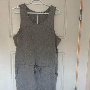 Grey Sleeveless Cozy Pant Romper Size Medium